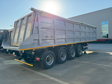 45 Cube Meters Power Dump Trailer For Sale