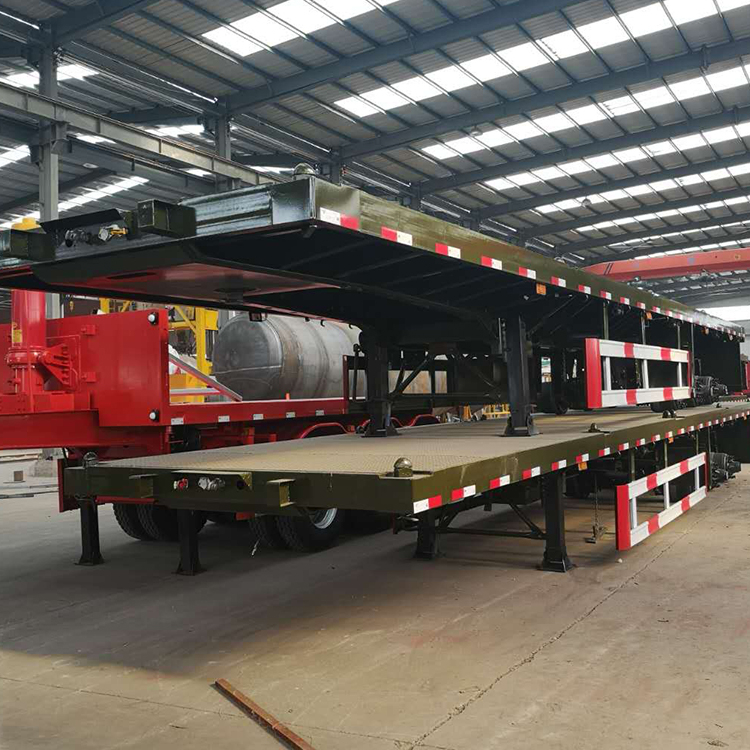 4 Axle 20ft Military Custom Flatbed Semi Trailer