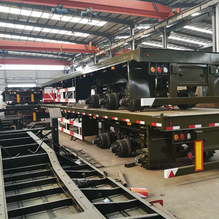 4 Axle 20ft Military Custom Flatbed Semi Trailer