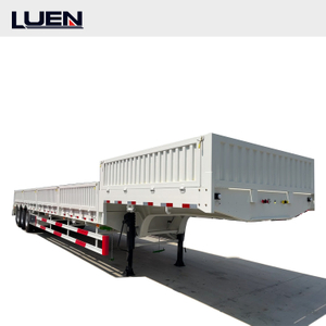 3 axle detachable gooseneck 80 ton low semi trailer low bed trailer for sale