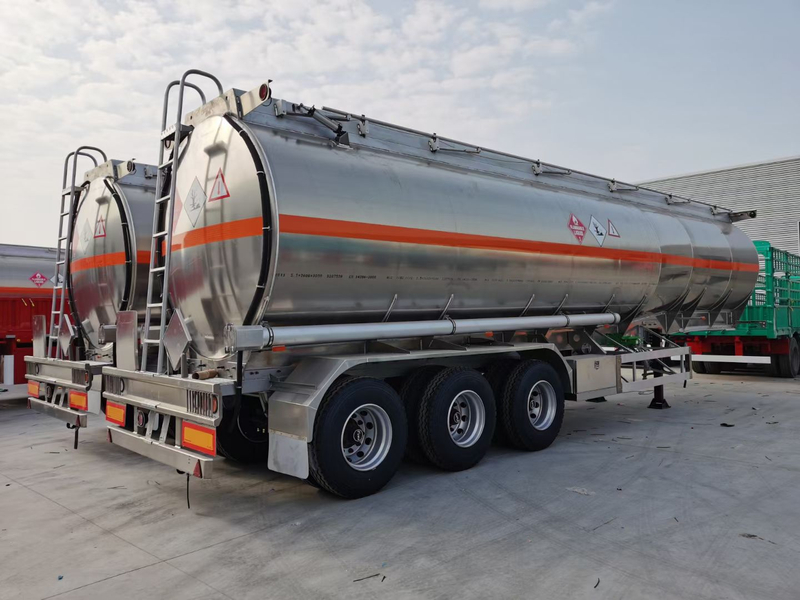 Yellow High Capacity Dump Oil Tank Trailer