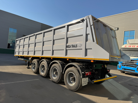 45 Cube Meters Power Dump Trailer For Sale