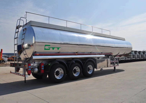LUEN 50000 Liters Aluminum Alloy Fuel Cng Tank Tanker Semi Trailer Truck On Sale