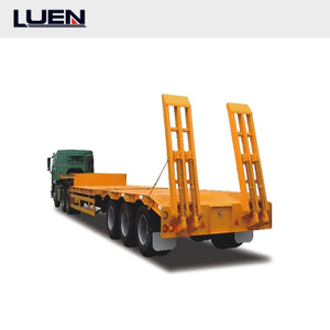 LUEN High Quality Low Bed Truck Semi Trailer For Heavy Transport
