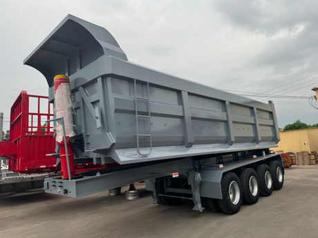 4 Axle High Capacity Hydraulic Back Tipper Trailer