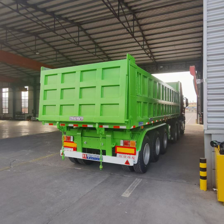50 ton 3 Axle Large Loading Tipper Trailer Hydraulics