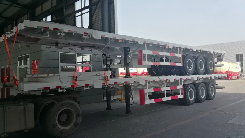 Wide Hydraulic Dump Flatbed Semi Trailer