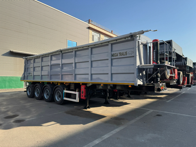 45 Cube Meters Power Dump Trailer For Sale