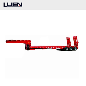 4 Axle Electric Construction Low Bed Semi Trailer
