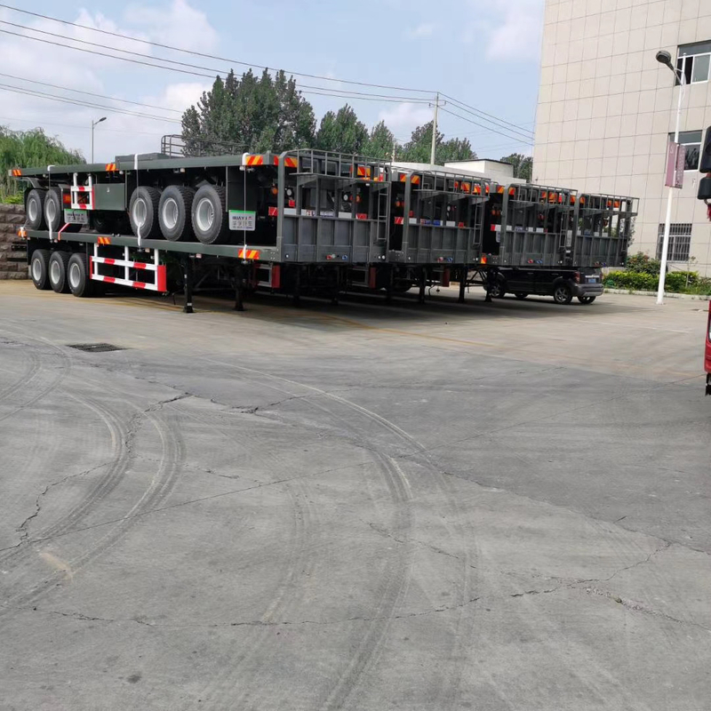 4 Axle 20ft Military Custom Flatbed Semi Trailer