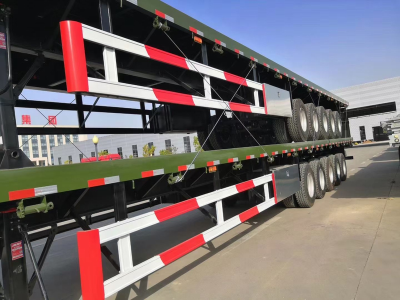 Custom 2axle Wide Steel Flatbed Semi Trailer