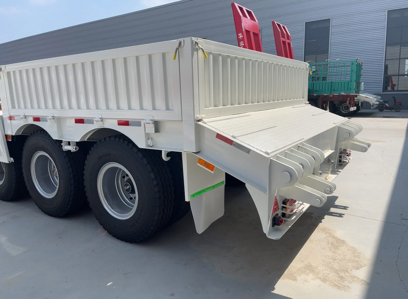 3 axle detachable gooseneck 80 ton low semi trailer low bed trailer for sale