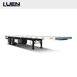  40-foot Best Truck Trailer 60-100 Tons African High-bed Flatbed Trailer