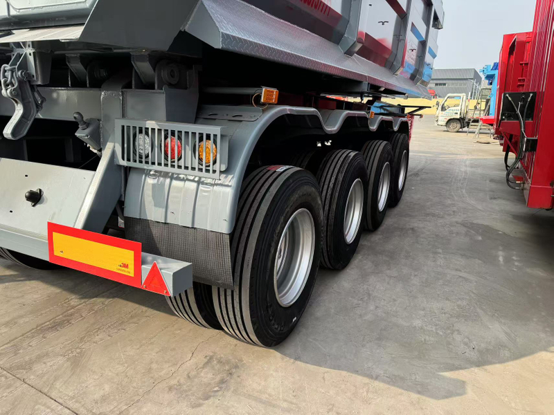 50 ton 3 Axle Large Loading Tipper Trailer Hydraulics