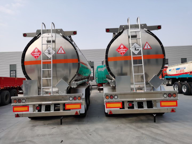 Yellow High Capacity Dump Oil Tank Trailer