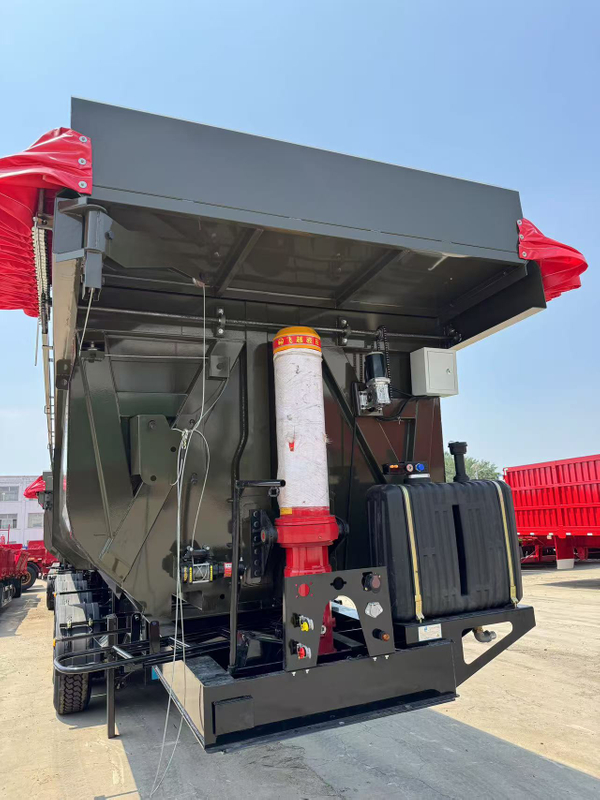 50 ton 3 Axle Large Loading Tipper Trailer Hydraulics