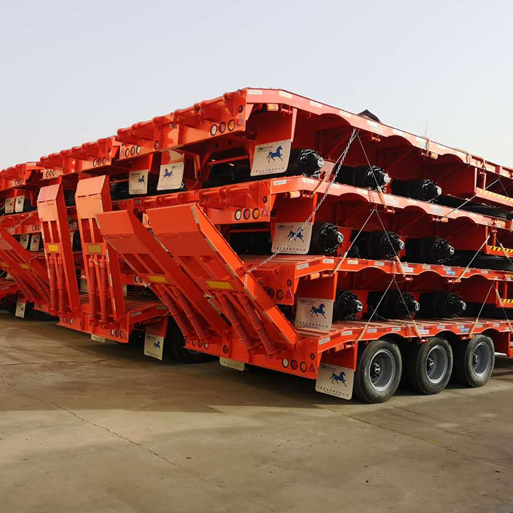 40ft Front Loading Dump Flatbed Semi Trailer