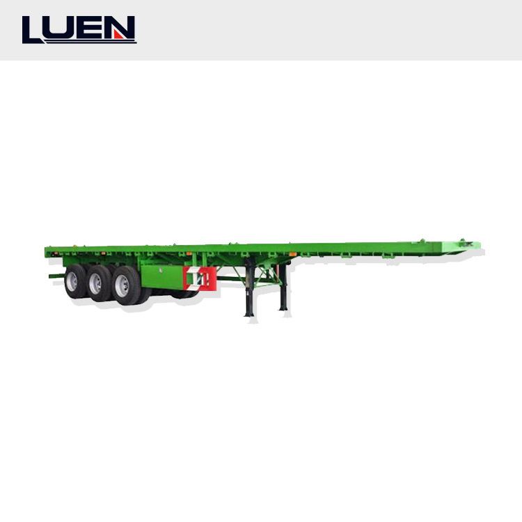 Heavy Duty Single Axle Hydraulic Flatbed Semi Trailer