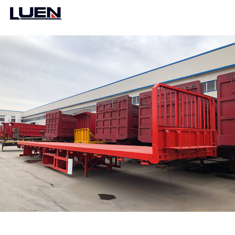 Custom Dump Flatbed Semi Trailer with Ramps